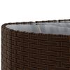vidaXL Salon de jardin avec coussins 5 pcs marron r&eacute;sine tress&eacute;e