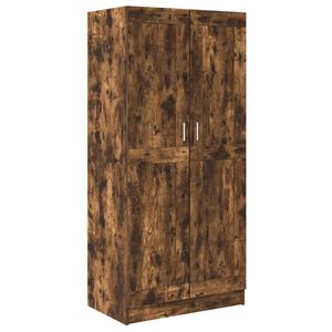 vidaXL Garde-robe Ch&ecirc;ne fum&eacute; 82,5x51,5x180 cm Bois d'ing&eacute;nierie