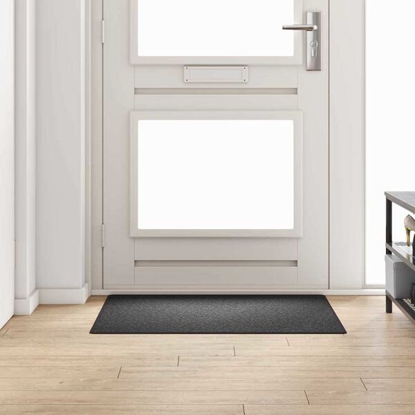 vidaXL Tapis Couloir Gris fonc&eacute; 100 x 100 cm 100% Polypropyl&egrave;ne