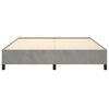 vidaXL Cadre de lit sans matelas gris clair 180x200 cm velours