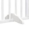 vidaXL Barri&egrave;re pour chien porte pliable 8panneaux blanc bois peuplier