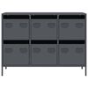 vidaXL Buffet anthracite 101,5x39x73,5 cm acier lamin&eacute; &agrave; froid