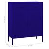 vidaXL Armoire de rangement Bleu marine 80x35x101,5 cm Acier