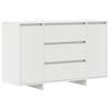 vidaXL Buffet avec tiroir Blanc 120 x 41 x 75 cm Bois d'ing&eacute;nierie