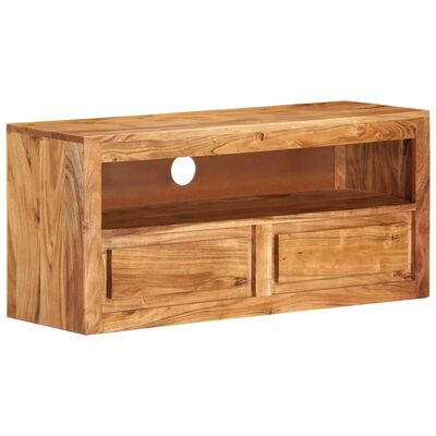 vidaXL Meubles TV 2 pcs 88x30x40 cm Bois d'acacia solide