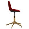 vidaXL Chaises pivotantes &agrave; manger lot de 2 Rouge bordeaux Velours