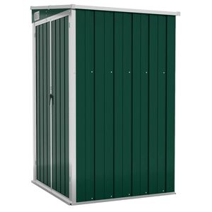 vidaXL Remise de jardin murale Vert 118x100x178 cm M&eacute;tal galvanis&eacute;