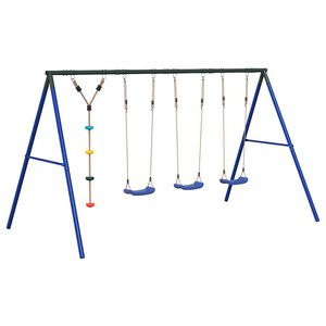 vidaXL Ensemble balan&ccedil;oire d'ext&eacute;rieur balan&ccedil;oires et corde &agrave; disque