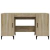 vidaXL Bureau Ch&ecirc;ne sonoma 140x50x75 cm Bois d'ing&eacute;nierie