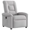 vidaXL Fauteuil inclinable électrique gris nuage tissu