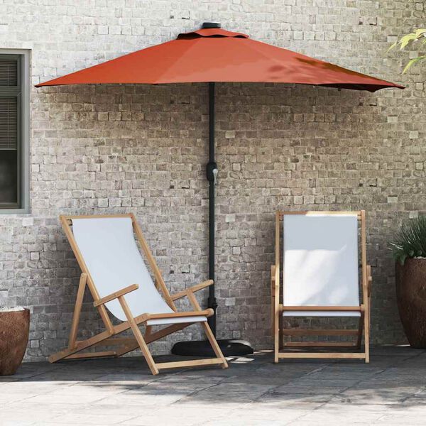 vidaXL Parasol de jardin Terre cuite 294 x 150 x 223 cm
