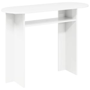 vidaXL Table console Blanc 100 x 39,5 x 75 cm Bois d'ing&eacute;nierie