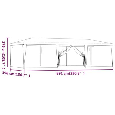 VIDAXL Tente de fete avec 4 parois laterales en maille Anthracite