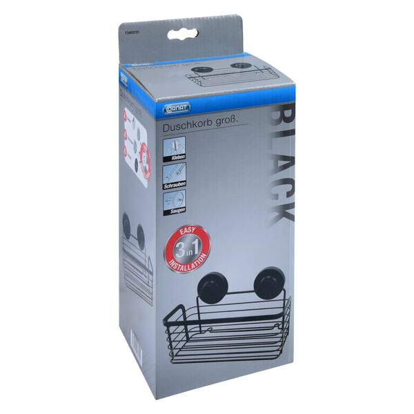 CORNAT Panier de douche 3in1 Grand Noir