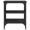 vidaXL Tables d'appoint 2 pcs Noir 40x42x50 cm Bois d’ingénierie