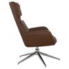 vidaXL Chaise de relaxation Marron brillant Similicuir