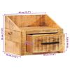 vidaXL Cabinet de chevet Marron 40 x 30 x 30 cm Bois de mangue massif