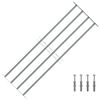 vidaXL Grilles de fen&ecirc;tres 1000-1500 mm Acier galvanis&eacute; Argent&eacute;