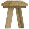 vidaXL Banc de jardin 110 cm bois de pin massif impr&eacute;gn&eacute;