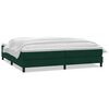vidaXL Sommier &agrave; lattes de lit et matelas vert fonc&eacute; 180x220cm velours