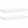 vidaXL &Eacute;tag&egrave;res murales flottantes 2 pcs blanc 50x23,5x3,8 cm MDF
