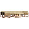 vidaXL Ensemble de canap&eacute;s d'ext&eacute;rieur 8 pc Naturel et Beige