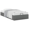 vidaXL Cadre de lit ottoman sans matelas gris fonc&eacute; 90x190 cm tissu