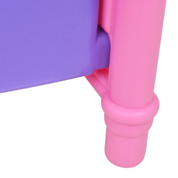 vidaXL Lit de poupée pour chambre d'enfants Rose et violet