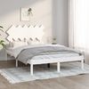 vidaXL Cadre de lit sans matelas blanc 120x200 cm bois massif