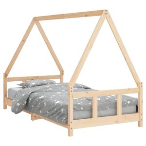 vidaXL Cadre de lit pour enfant 90x190 cm Bois de pin massif