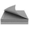 vidaXL B&acirc;che avec &oelig;illets Gris clair 8 x 10 m 180 gsm PE
