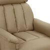 vidaXL Fauteuil de massage Cappuccino Similicuir