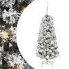 vidaXL Sapin de No&euml;l Artificiel &agrave; Branches Articul&eacute;es Vert et blanc