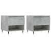 vidaXL Tables basses 2 pcs gris b&eacute;ton 50x46x50 cm bois d'ing&eacute;nierie