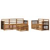 vidaXL Ensembles de canap&eacute;s 6 pcs Bois d'Acacia Massif