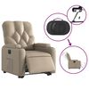 vidaXL Fauteuil inclinable &eacute;lectrique cappuccino similicuir