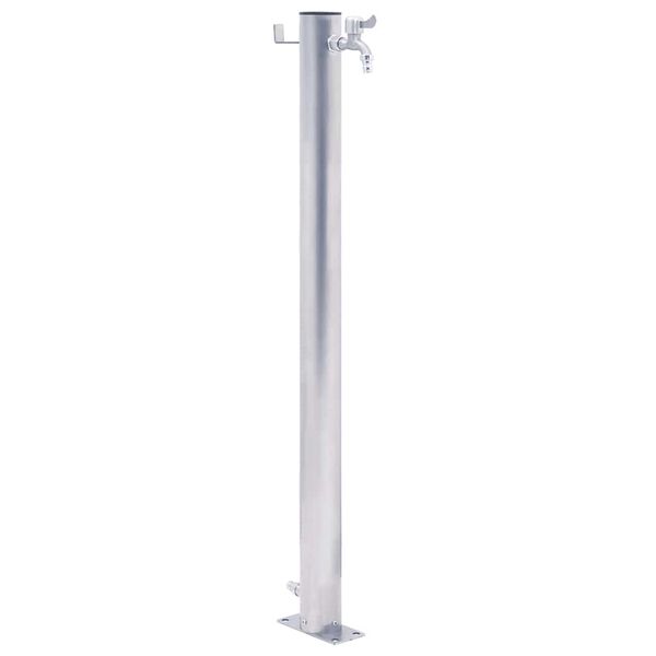 vidaXL Colonne &agrave; eau de jardin 40 cm acier inoxydable rond