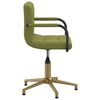 vidaXL Chaises pivotantes &agrave; manger lot de 4 vert clair velours