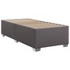 vidaXL Sommier &agrave; lattes de lit avec matelas Gris 90x190 cm Similicuir