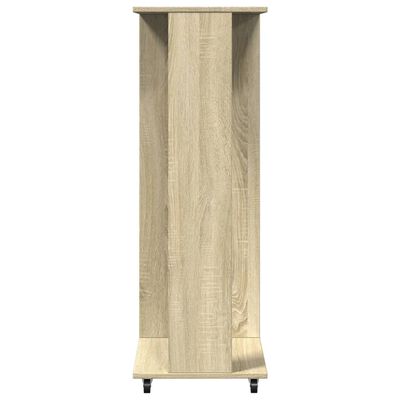 vidaXL Garde-robe avec roues chêne sonoma 102x38x110cm bois ingénierie