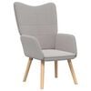 vidaXL fauteuil Gris clair 62 x 67 x 95,5 cm Tissu Sherpa
