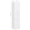 vidaXL Ensemble de meubles de salle de bain Blanc Bois d'ingénierie