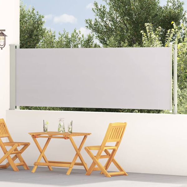vidaXL Auvent latéral rétractable de patio 117x600 cm Gris