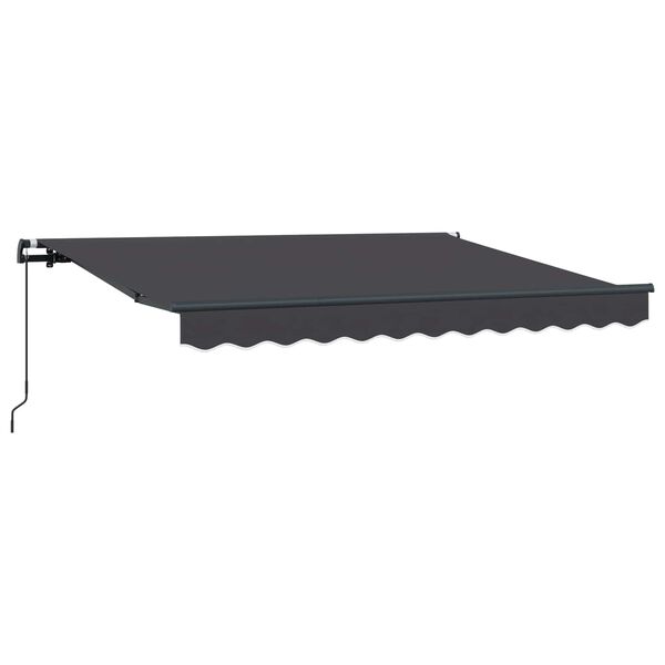 vidaXL Auvent R&eacute;tractable Anthracite 250 x 200 cm tissu