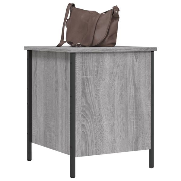 vidaXL Banc de rangement sonoma gris 40x42,5x50 cm bois d'ingénierie