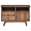 vidaXL Buffet avec tiroir Naturel 100 x 30 x 68 cm Bois de teck massif