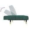 vidaXL Ensemble de canap&eacute;s 2 pcs vert fonc&eacute; velours