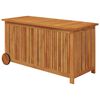vidaXL Bo&icirc;te de rangement de jardin avec roues 113x50x58cm Bois acacia