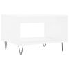 vidaXL Table basse blanc 60x50x40 cm bois d'ing&eacute;nierie