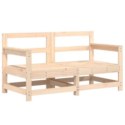 vidaXL Canapés d'angle de jardin 2 pcs bois de pin massif